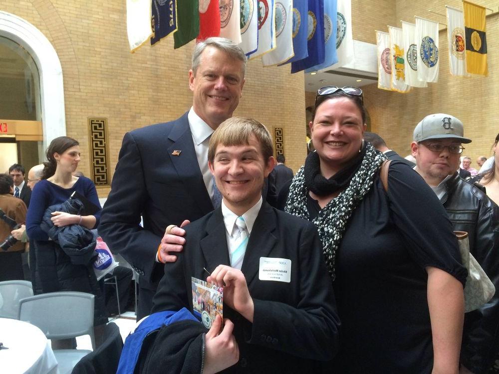 JRI Staff and Artist with Governor Baker